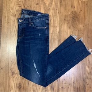 Lucky Brand Dark Wash Skinny Distressed Jeans